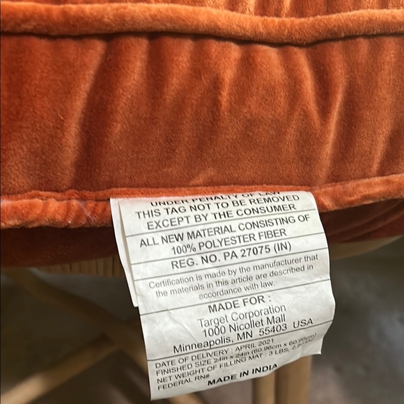 Opalhouse w/Jungalow Orange Accent Pillow - Picture 3 of 6